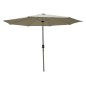 PARASOL ALUMINIO ARTICULADO 2,7M MANIVELA Ø38MM