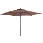 PARASOL METAL 210CM 32MM MARRÓN