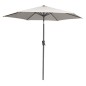 PARASOL ALUMINIO 2,5M MANIVELA