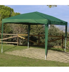 CARPA DE JARDÍN PLEGABLE VERDE 3X3M