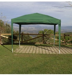 CARPA DE JARDÍN PLEGABLE VERDE 3X3M