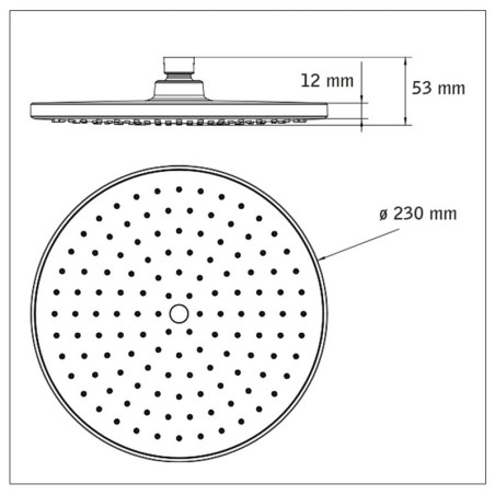 ROCIADOR DUCHA ESTAMBUL 23 CM. HABITEX
