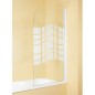 MAMPARA BAÑO 1 HOJA SERIG.76X130 CM BCA.