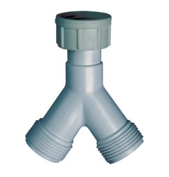Racor doble para lavadoras/lavavajillas 3/4"