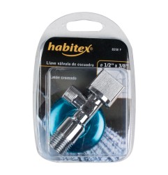 Llave escuadra - 1/2x3/8" sin tuerca