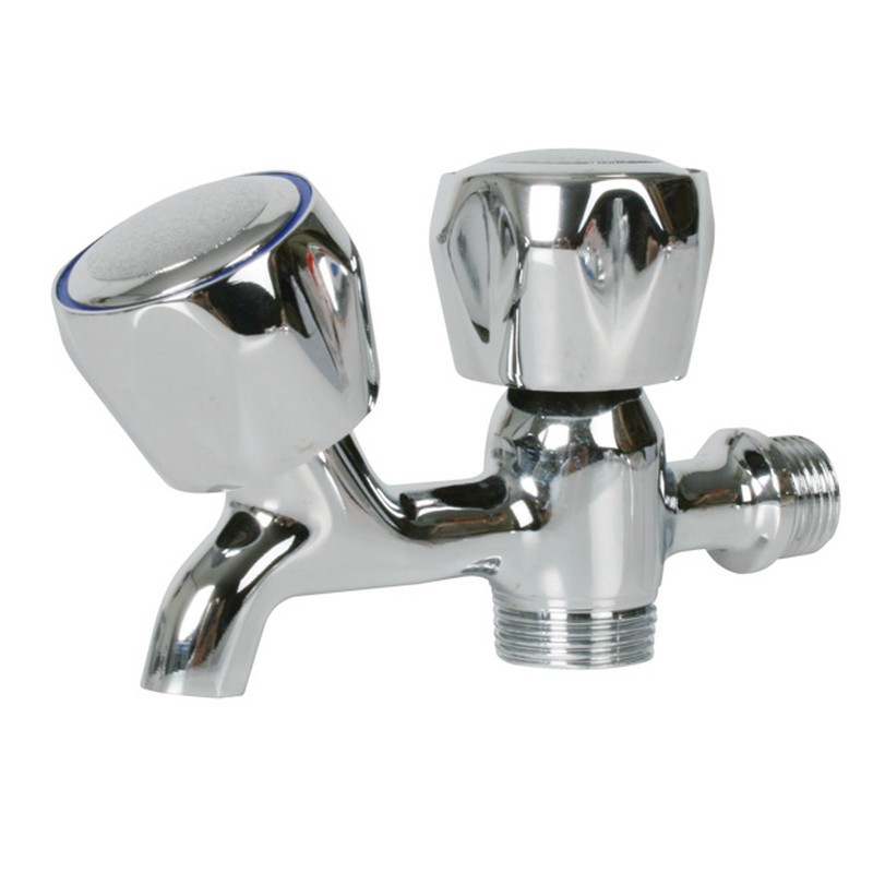 GRIFO LAVADORA DOBLE ROSCA 1/2"