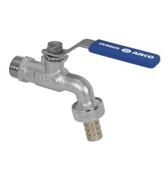 Grifo curvo esfera - mando palanca 3/4"