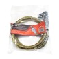 TUBO GAS INOX C/VALVULA SEGURIDAD 1M.