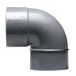 Codo PVC - macho-hembra 87º