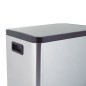CUBO PEDAL A.INOX. DOBLE 15+15L. HABITEX