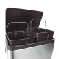 CUBO PEDAL A.INOX. DOBLE 15+15L. HABITEX
