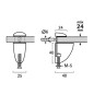 SOPORTE METÁLICO 25KG REGULABLE 3-24MM