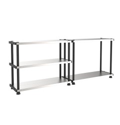 ESTANTERIA RESINA Y METAL 120R 119X45XH185CM