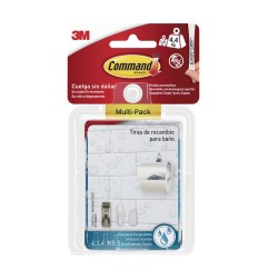 Recambio tiras para colgador autoadhesivo Command