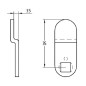 CERR.BUZÓN 135 LENG.CURVA C-35-05 18,5mm