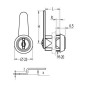 CERR.BUZÓN 135 LENG.CURVA C-35-03 18,5mm