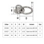 ANILLA CON PLACA REDONDA INOX 30x45