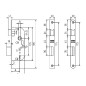 CERRADURA EMBUT.1308-3 -35 LATON. MCM