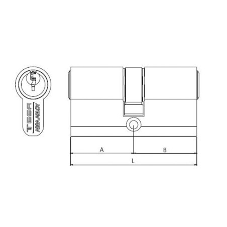 CILINDRO CENTRADO Nº2030-2031 TESA