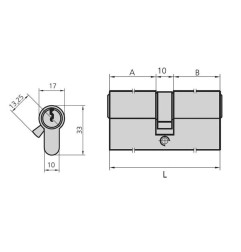 CILINDRO EUROPERFIL 101C3030/4. CVL