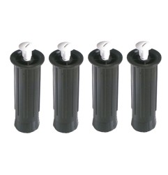 Juego 4 patas mueble cocina con tapón plástico