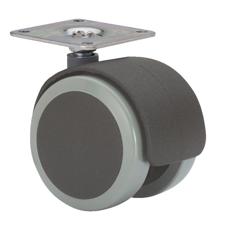 RUEDA POLIUR. PLETINA GIRATORIA "DK" 50