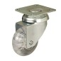 RUEDA POLIURET.TRANSP. 50 PLETINA S/F