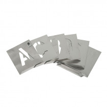 Abecedario aluminio tipografía Arial
