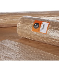 Burbuja transparente + papel Kraft para embalaje