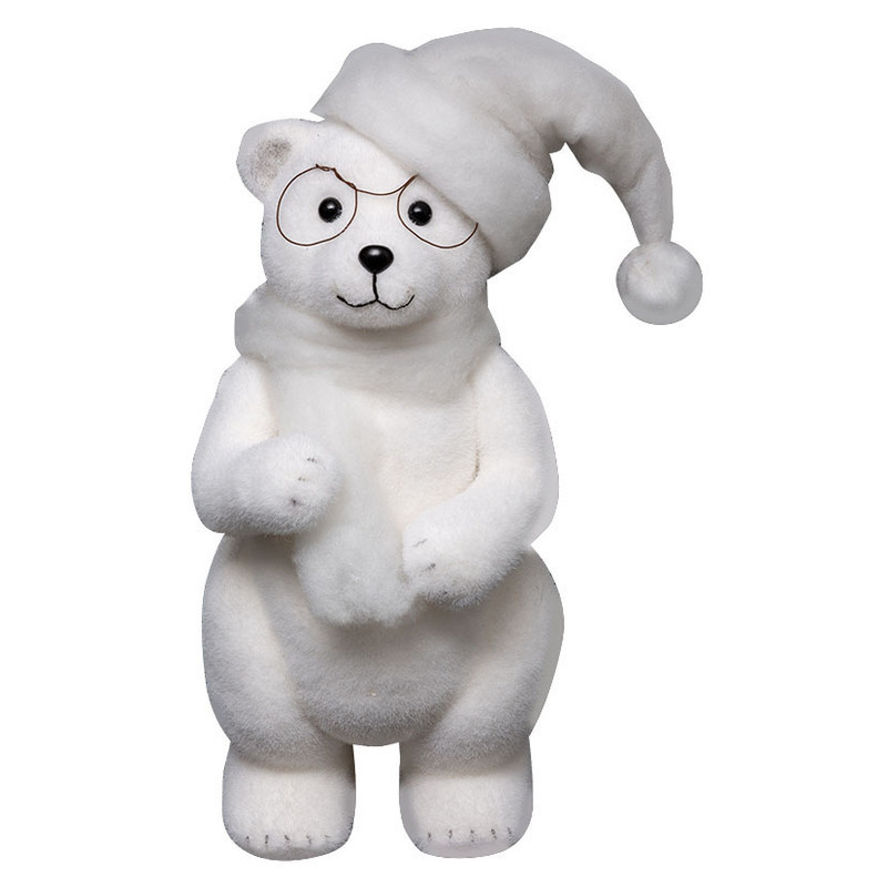 Figura oso de pie con gafas 38 cm