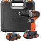 TALADRO PERCUTOR B&D BCD003C2K 18V 2X1,5AH TALADRO PERCUTOR B&D BCD003C2K 18V 2X1,5AH