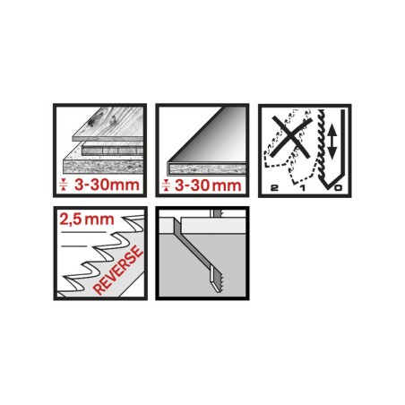 SIERRA CALAR RATIO P/BOSCH JGO.3 100MM RT101BR