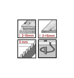SET 3 SIERRAS CALAR MADERA/PLÁSTICO RATIO RT11980 CORTE CURVO