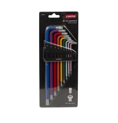JUEGO 9 LLAVES TORX RATIO SEGURIDAD 6278