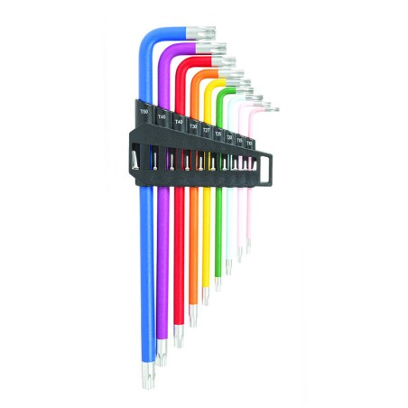 JUEGO 9 LLAVES TORX RATIO SEGURIDAD 6278