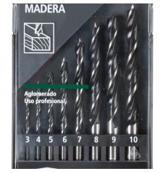 Estuche 8 brocas para madera RATIO