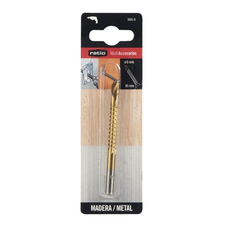 Broca-raspa HSS para madera y metal
