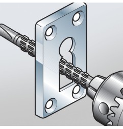 Broca-raspa HSS para madera y metal