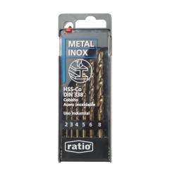 Estuche de 6 brocas para metal - RATIO - 1597