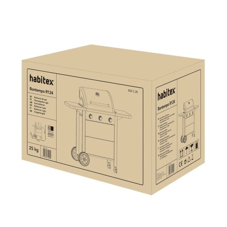 BARBACOA GAS BONTEMPO R124 3 QUEMADOR.