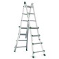 ESCALERA TELESCÓPICA MULTIUSOS DOMÉSTICA 5X4 PELDAÑOS ESCALERA TELESCÓPICA MULTIUSOS DOMÉSTICA 5X4 PELDAÑOS