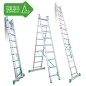 ESCALERA BRICOLAJE 2 TRAMOS 9+9 PELDAÑOS