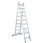 ESCALERA BRICOLAJE 2 TRAMOS 9+9 PELDAÑOS