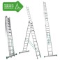 ESCALERA MULTIUSOS 3 TRAMOS 12+12+12 PELDAÑOS