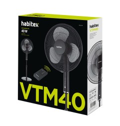VENTILADOR PIE VPM 40 NEGRO HABITEX