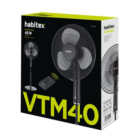 VENTILADOR PIE VPM40 NEGRO HABITEX