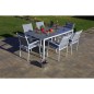 MESA MANAOS ALUMINIO 180X100CM BLANCO