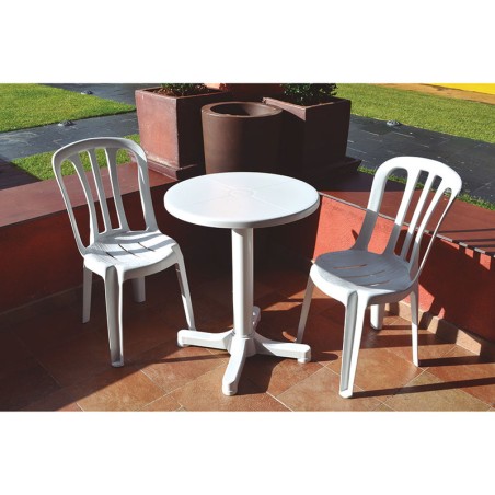 MESA BALCÓN Ø 60CM BLANCA