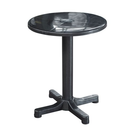 Mesa resina redonda 60cm antracita