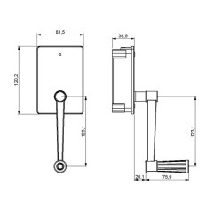 Enrollador persina abatible EHL mod. mini